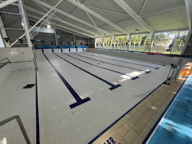Concrete swimming pool assessed for structural condition