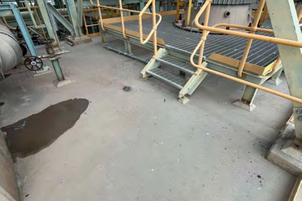 Site photo from the QNP Moura GPR structural assessment